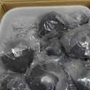 Stanbroil 12 Pack Ceramic Balls, Mixed of 4 Size Fireplace Balls, Modern Accessory for Indoor or Outdoor Fire Pits Fire Bowl and Fireplace, Black