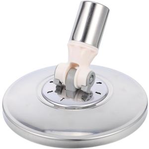 STOBAZA Rotating Mop Replacement Disc Head Adapter 6.49In Heavy Duty Round Base for Home Office Cleaning with Enhanced Friction and Easy Installation