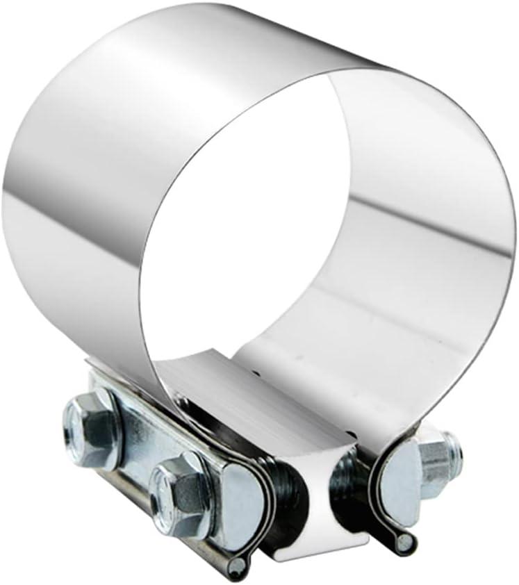 4" 4.0 Inch Exhaust Clamp Butt Joint Band Clamp Sleeve Coupler Stainless Steel 4 Inch for Exhaust Pipes, Mufflers and Catalytic Converters (1 PCS)