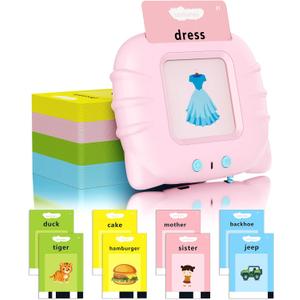 2 x KOKODI Talking Flash Cards for Toddler Girls Toys Age 2-5, Speech Therapy Toys 224 Sight Words Speech Therapy Toys Learning Alphabet Educational Christmas Birthday Gifts for Boys Girls