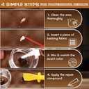Brown Leather Repair Kit for Furniture, Leather Couch Repair Kit for Car Interior, Sofa, Car Seats and Purse with Super Easy Instructions, Restores Faux, Artificial, Genuine Pleather