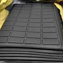T TGBROS Floor Mats for Kia Sportage Gas 2023-2026 (Non for Hybrid & PHEV), All-Weather Custom Fit TPE Liner Set with Front & Rear Mats and Trunk Cargo Liner & Door Sill Guards Kit, 9PCS