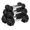 Hex Dumbbell Set, 20-480 lb Set Rubber Encased Exercise & Fitness Dumbbells, Weights Dumbbells Set, Hand Weight for Strength Training
