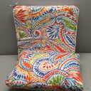 JMGBird Outdoor Cushion Tufted Pillow, Deep Seat Outdoor Chair Cushion Set 22"x22" Patio Cushions for Outdoor Furniture (Paisley Patten)