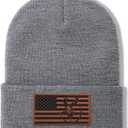 Beanies for Men Winter Knit Hat Skull Caps Christmas Birthday Gifts for Dad Husband Grandpa (Gray)