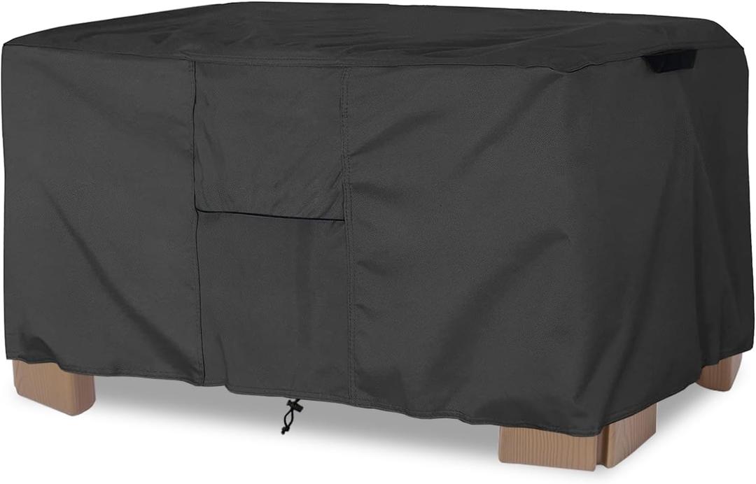 Kids Sand Table Cover - Waterproof, Defoliation Prevention, Anti-UV (37"Lx27"Wx16"H, Black)