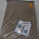H.VERSAILTEX Linen Blackout Curtains 84 Inches Long for Bedroom/Living Room Thermal Insulated Grommet Curtain Drapes Primitive Textured Linen Burlap Effect Window Draperies 2 Panels - Heather Greige