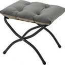15"(H) Folding Ottoman, Foldable Footrest Stool, Portable Small Foot Stool for Couch, Collapsible Foot Rest Ottoman for Sofa, Accent Padded Ottomans for Living Room, Bedroom, Dark Grey
