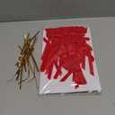 LaRibbons 24 Pcs Red Velvet Bows for Christmas Tree, Door, Garland, Wreath, 3/8" Wide, 5"x7", Vintage Style