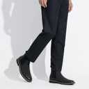 Vostey Chelsea Boots Men Casual Dress Boots Black Ankle Classic Slip on Boots for Men (10)