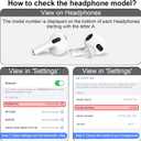 Suitable for air pods 3rd Generation OEM Left Earbud Replacement Parts, Compatible with air pods 3rd Generation A2897 A2566 Charging case Ear Pads (Left Side A2564)