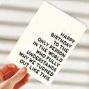 2 x Hqulpr Funny Happy Birthday Cards for Sister & & Mom & Brother & Men & & Women, Best Firend, Greeting Card=7in x 5in(Folded), Envelope = 7.5in x 5.5in