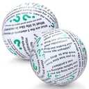 Foilswirl 2 Pcs Addiction Recovery Ball 24 Inch Addiction Sobriety Toys Games Tools for Addressing Substance Abuse Mental Health Enhancement and Preventing Relapse