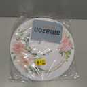 100 Pack Paper Placemats Disposable Pink Floral Wedding Disposable Placemats 13.7 Inch Rose Floral Round Place Mats Spring Summer Table Mats for Birthday Wedding Anniversary Bride Party Supplies