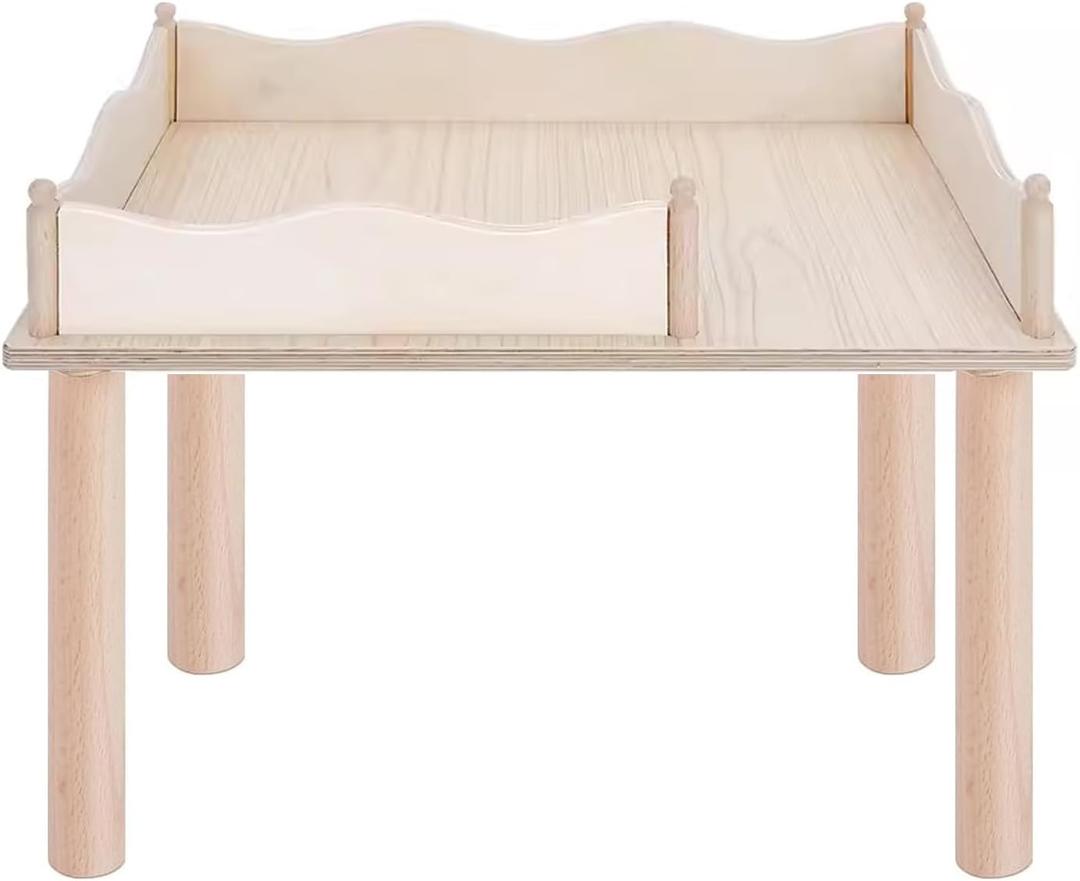 Niteangel Hamster Play Wooden Platform & Multi-Chamber Series Maze Fence for Dwarf Syrian Hamsters Gerbils Mice Degus or Other Small Pets (for 2 Chamber Hideout-Large)