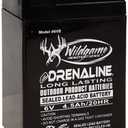 WILDGAME Innovations 6V New Version Edrenaline Rechargeable Battery for Game Feeders Outdoor Long-Lasting Sealed Lead-Acid Tab Style Rechargeable Battery (1 Count (Pack of 1))