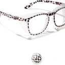 LianSan Oversize Anti-Fog Safety Glasses for Nurses, Z87.1 Certified Goggles for Women, Square UV Protection (Tinted)