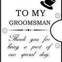 Awofer Aluminum Wallet for Groomsmen - Personalized Custom with Money Clip & Engraved Credit Card Holder - Black