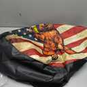 Happy Camper Bear Rv Spare Tire Cover for Trailers RV Wheel Covers American Flag Tire Cover Protectors for Travel Trailer Rv SUV Truck Travel Trailer 15 inch (15 inch (Tire Diameter 70-75cm/27.5-29.5in))