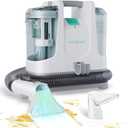 HAUSHOF Portable Carpet Spot and Upholstery Cleaner, Lightweight Handheld Deep Cleaner Machine for Pet Stains, Sofa, Rug, Mattress, Car Seat and Curtain, White & Light Grey