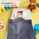yescool Weighted Blanket 5 Pounds Cooling Weighted Lap Blanket, Grey Heavy Blanket for Sleeping, Weighted Throw Blanket Gifts for 40-60lbs, 36"x48"