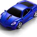 Certified Wireless Mouse Compatible with iOS Windows Android - Works with Computer, Laptop, Tablet, Mobile Phone - Universal Bluetooth/USB Receiver Connectivity (F1-TFB, Tour de France Blue)