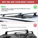 KINGGERI 220lbs Roof Racks Cross Bars Fit for Jeep Grand Cherokee L 2021-2026 & Grand Cherokee 2022-2026, Heavy Duty All Metal Aluminum Roof Rails Crossbars Luggage Cargo Carrier SUV Accessories