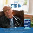 Breathe Right Nasal Strips, Clear Small/Medium Nose Strips, Snoring, Nasal Congestion, Deviated Septum, Allergies, 30 Ct