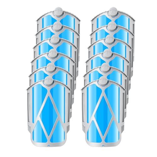 UBeesize 12 Pack Insect Trap Refill Cartridges, 2026 Upgraded Strong Adhesive Refills for Indoor Plug-in Bug Traps, Compatible with M364 and Max Devices, Easy to Replace and Long Lasting