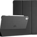 ProCase for iPad Pro 13 Inch Case M5 2025/ M4 2024, Smart Cover iPad Pro M5 M4 Case 13 Inch, Slim Stand Translucent Hard Shell Back, Supports Touch ID, Auto Wake/Sleep -Black