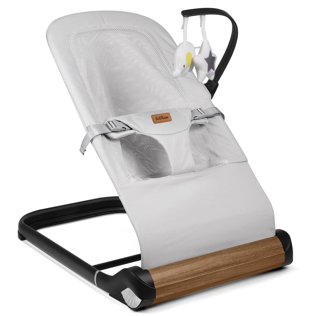 Baby Bouncer Chair - Comfortable Support for Your Little One's Blissful Moments (Net, Light Grey)