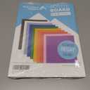 Blue Summit Supplies Bright Bold Poster Board, 9 x 12 Inch Small Size, 50 Pack, Assorted Colors, For Classroom Use, School Projects, or Craft Projects, Bulk Poster Board