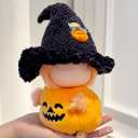 2-Set Halloween Doll Clothes, Pumpkin Dress with Witch Hat Costume Outfit, for 17cm Dolls, Accessories Only (Halloween Pumpkin)