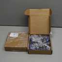 2 inch Stem Caster Wheels with Safety Dual Locking Heavy Duty Threaded Stem Casters No Noise Swivel Castors with Brakes with American Size UNC 1/4"-20 x 1 8pcs