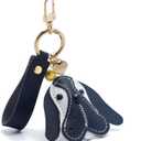Dog Head Keychain, Puppy Keychain for Women Fashion Accessory Bag Charm Key Charm