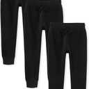 The Children'S Place Boys Active Fleece Jogger Sweatpants (Black 3 Pack)