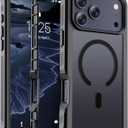 jaroco Magnetic for iPhone 17 Pro Max Case, [Compatible with MagSafe][Military Grade Drop Protection][Heavy Duty Protection][Non-Slip][Shockproof] 2-Layer Durable Bumper Phone Case 6.9''-Black