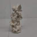 Angel Garden Statue Outdoor, Solar Powered Resin Garden Sculptures Fairy Angel Statues Waterproof LED Lights Yard Art Decorations for Outside Patio Lawn Ornament Gardening Gifts