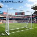 10x6.5 ft Soccer Goal for Backyard Portable Combination Soccer Goals Steel Frame Football Goal with All Weather Net for Youth Adults Practice Training
