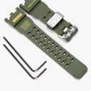 Resin Watch Strap Compatible with Casio G-shock GWG-2000 Mudmaster Men's Waterproof Replacement Bracelet Watchband