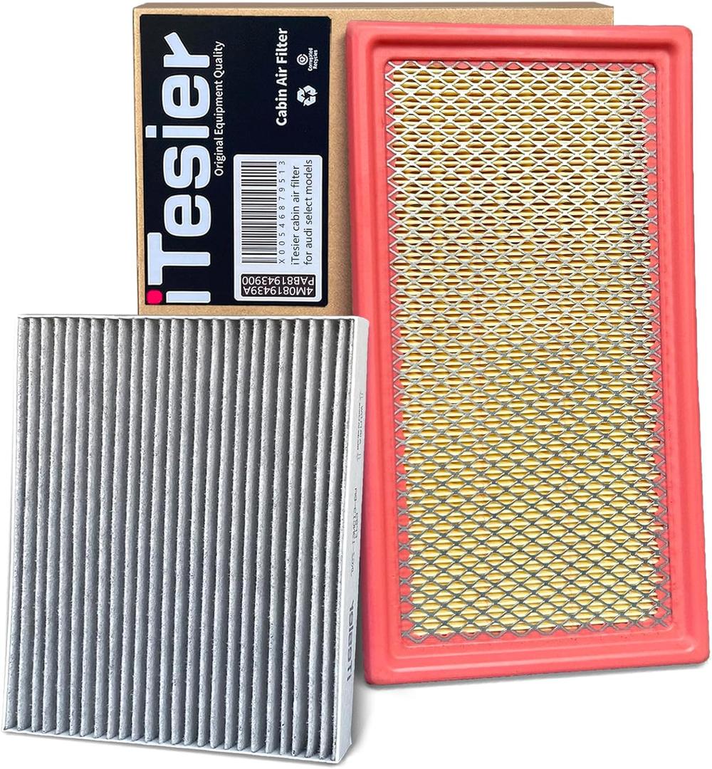 Cabin Engine Air Filter Kit for Explorer 2.3L (2020-2024), Explorer 3.0L (2020-2026), Aviator 3.0L (2020-2026), Replaces Fp89, FA-1884; (NOT FOR 3.3L)