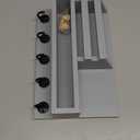 Key and Mail Holder Wall Mount, Key Hanger with Long Storage Box and Key Hooks for Coat, Dog Leash, Home Decor Rack, House Accessories, Entry Way Organizer (Standard - 11.8 Inch, Gray)