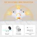 Mini Projector HY300 Pro, Portable Projector with Dual-Band WIFI6 5G Wireless 5.4 Bluetooth, Smart Projector Support 4K 1080P, Auto Keystone Correction 35"-130" Screen Video Projector