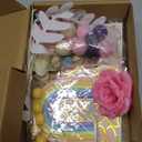 47 PCS Unicorn Cake Topper Unicorn Rainbow Cake Decorations with Rainbow Butterflies Unicorn Balls Happy Birthday Cake Decorations (Style 2)