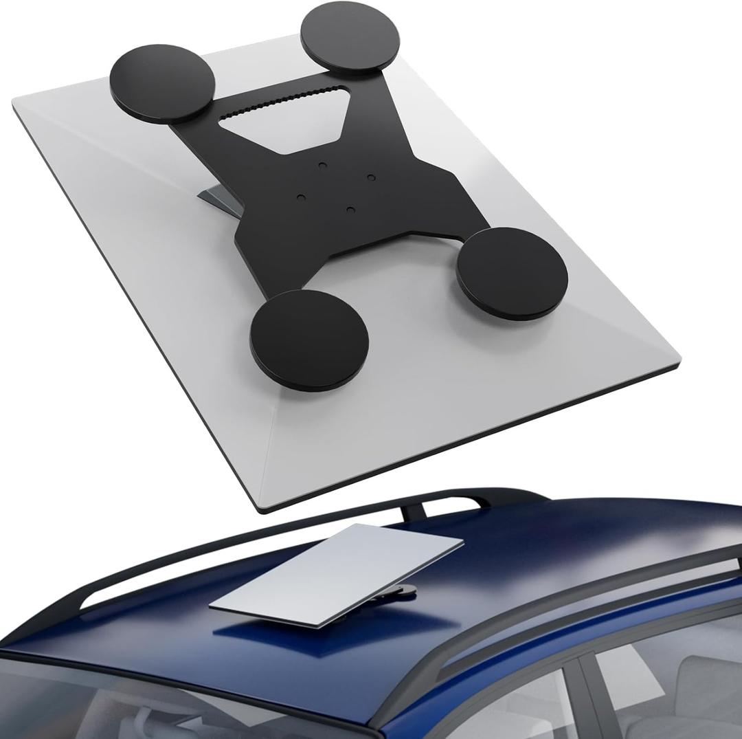 CYBERSTATION Starlink Gen 3 Magnetic Mount, 440LBS Suction Force Starlinks Standard Mount for Starlink Gen 3, Lockable 8 Windproof Tilt, Drill-Free Flat Mounts for Car/RV/Roof/Boat, Aluminum Alloy