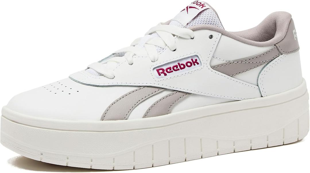 Reebok Women's Court Advance Surge Platform Sneakers (6.5, Footwear White/Chalk/Footwear White)