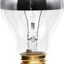 60A 19HM 60 Watt Incandescent Half Chrome A19, Medium Base 2700K Warm White | Perfect for open fixtures, pendants, restaurant and retail lighting