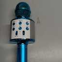 BlueFire 4 in 1 Karaoke Wireless Microphone with LED Lights, Portable Microphone for Kids, Great Toys for Kids, Girls, Boys and Adults (Blue)