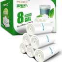 FORID Clear Trash Bags, 6 Gallon Garbage Bags, Wastebasket Bin Liners 330 Count Plastic Trash Bags for Bathroom Bedroom Office Garbage Can 30 Liters - Durable & Thick Trash Bag - Medium
