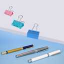 2 x Binder Clips Assorted Sizes, 120 Pcs Colored Paper Clips, Extra Large, Large, Medium, Small, Mini, Micro